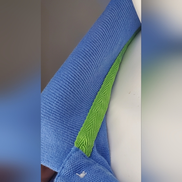 BOSS Hugo Boss size M- Blue Cotton Polo Shirt -collar Neck Shirt Sleeves - Picture 13 of 14